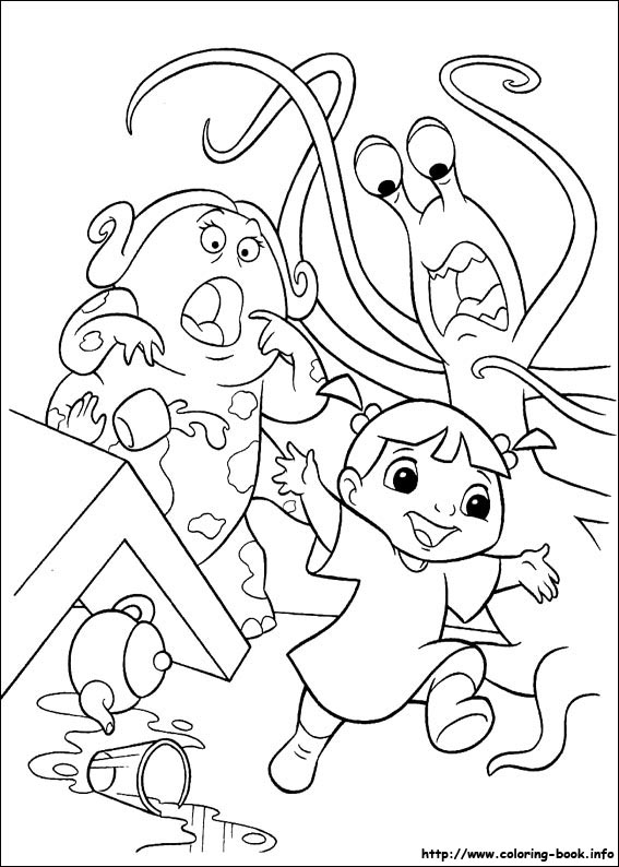 Monsters, inc. coloring picture